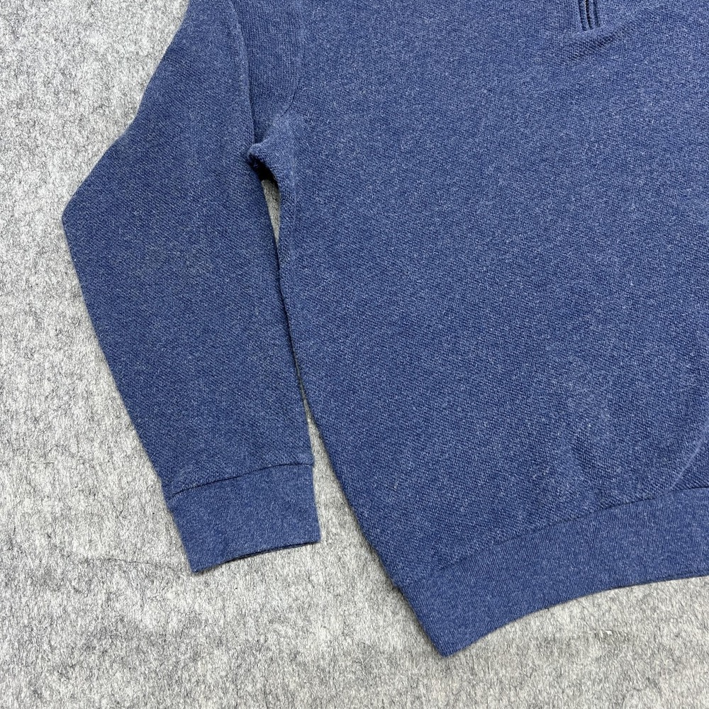 Polo Golf Ralph Lauren Sweater Mens XL Blue 1/4 Zip Mock Neck Alpaca Blend Peru - Picture 5 of 16